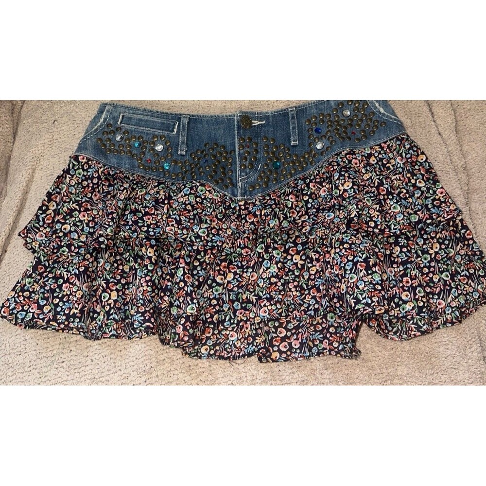 Express boho mini skirt y2k